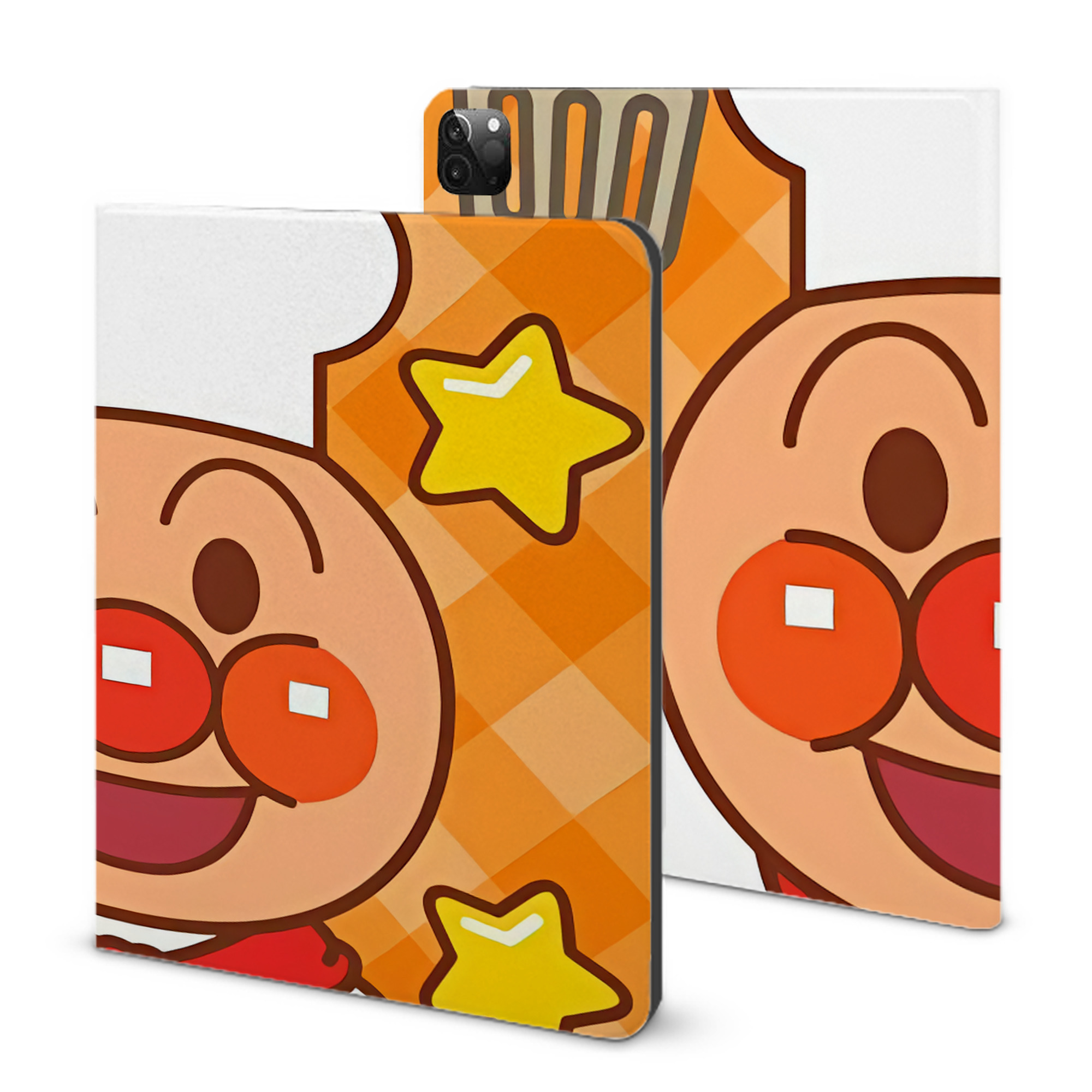 （画像用） アンパンマン Anpanman IPadケース ペンホルダー付き ブックスタイルデザイン